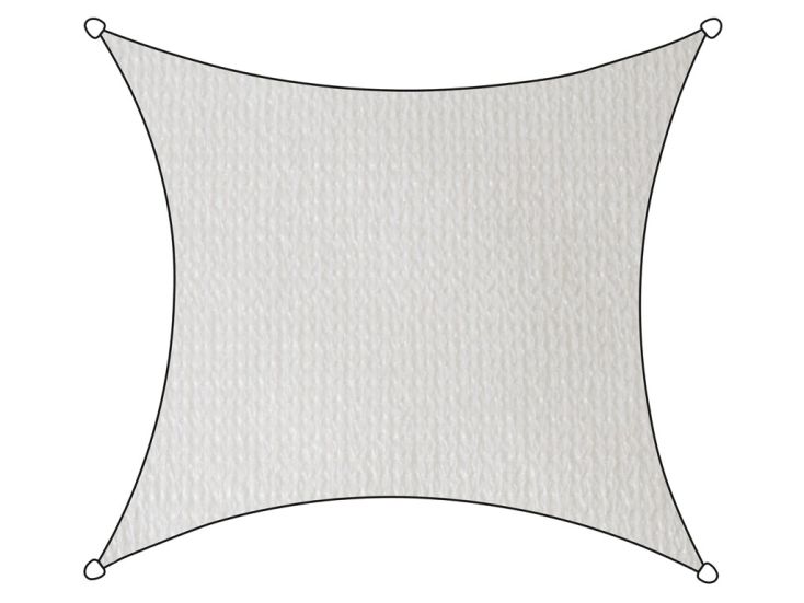 Livin'outdoor Iseo Quadrat HDPE 5 Meter Schattentuch