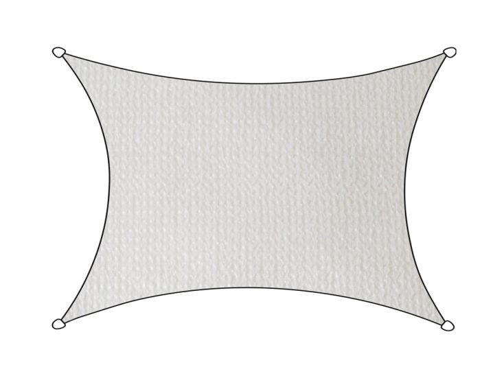 Livin'outdoor Iseo Rechteck HDPE 3 x 4 Meter Schattentuch