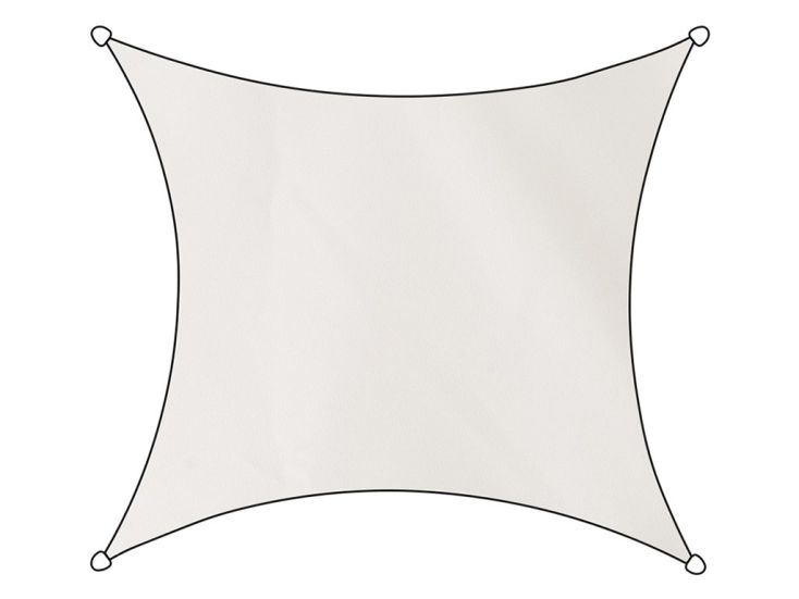 Livn Como Quadrat Polyester 5 x 5 Meter Schattentuch