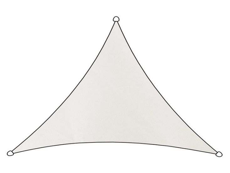 Livn Como Polyester Dreieck 3 x 2,5 x 2,5 Meter Schattentuch