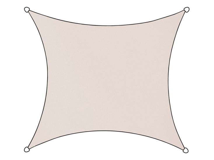 Livin ivigno Oxford Quadrat 3,6 x 3,6 Meter Schattentuch