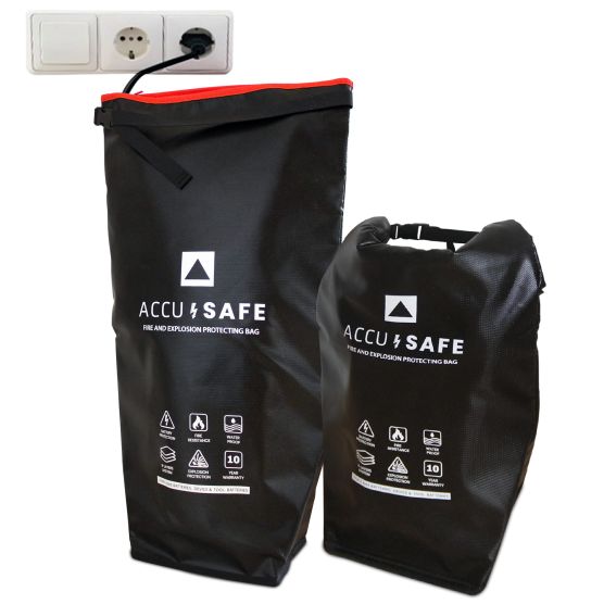 ACCU SAFE feuerfeste Akkuschutztasche für E-Bikes & Co
