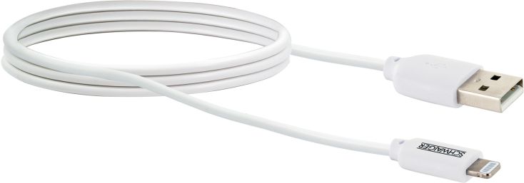 Schwaiger LKF200L 2 Meter weißes Apple Lightning Kabel