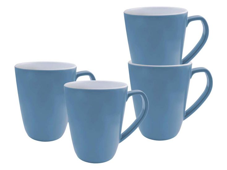 Bo-Camp Two-Tone L Set von 4 Becher - Blue
