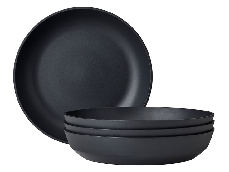 Mepal Silueta 210 mm Set von 4 Suppenteller - Black