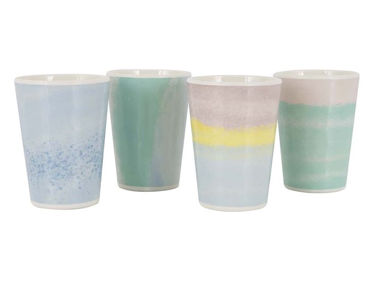Bo-Camp Pastel Barfleur Set von 4 Tasse