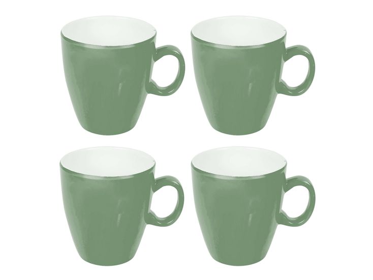 Bo-Camp Two-Tone Set van 4 Melamin Becher - Green