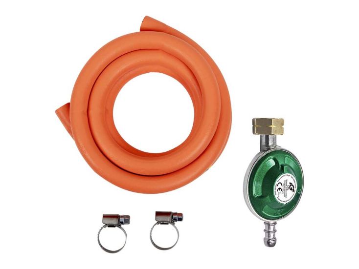 Bo-Camp 30 mbar Gasdruckregler-Set - Orange