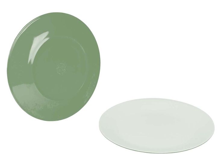Bo-Camp Two-Tone Set von 4 Essteller - Green