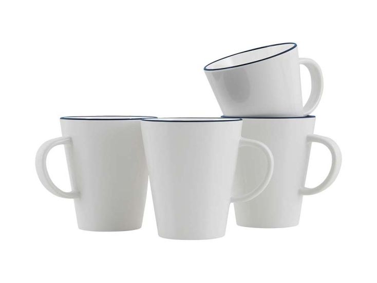 Gimex Linea Line 350 ml Blue Set von 4 Becher
