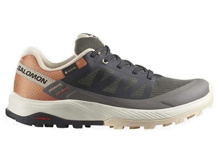 Salomon Outrise GTX Magnet/Black/Coral Damen Wanderschuhe