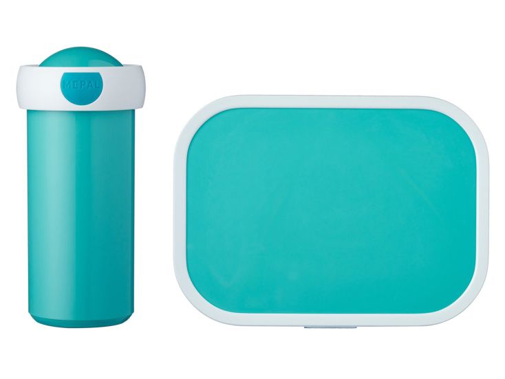 Mepal Campus schoolbeker en lunchbox -  turquoise