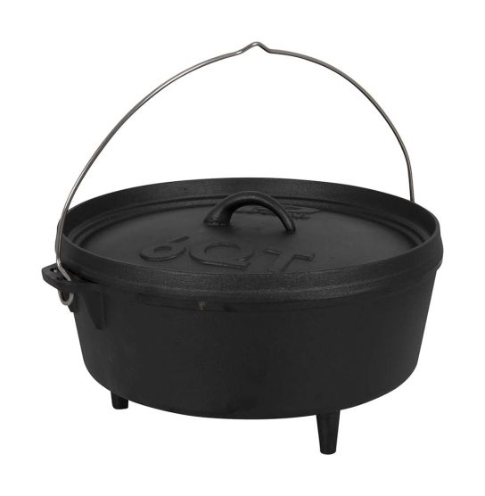 Bo-Camp Urban Outdoor Dutch Oven 6QT Gusseisenpfanne - Black