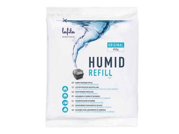 Lafita geurloos 450 gram navulling vochtvanger - 42 stuks
