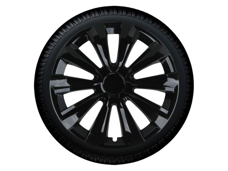TCP delta black eco 13 inch wieldoppen - set van 4