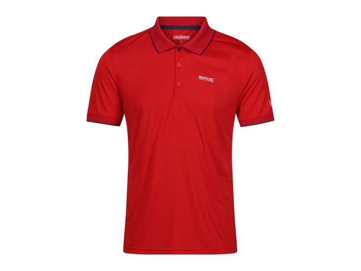 Regatta Remex II Danger Red Solid herren polo