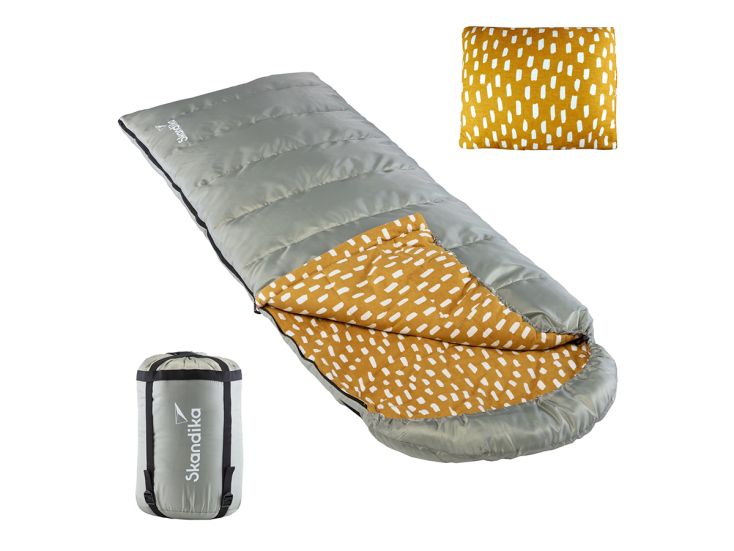 Skandika Dundee Sleepyhead L slaapzak met kussen - Silver
