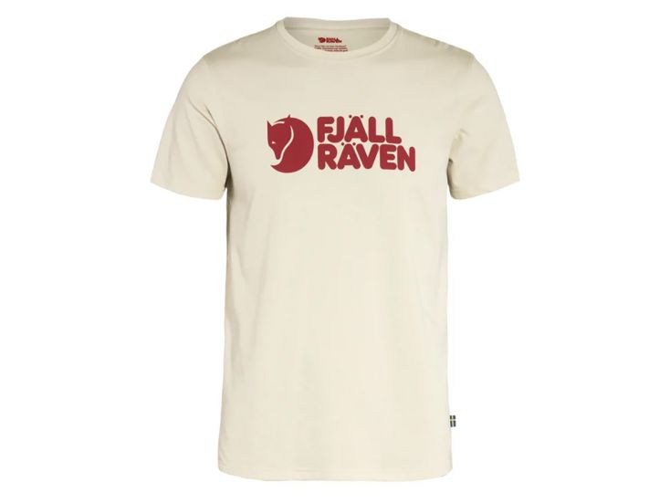 Fjällräven Logo Herren T-Shirt - Chalk White