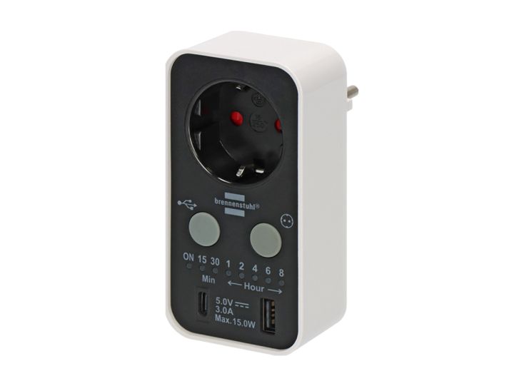 Brennenstuhl digitaler USB-A/C-Countdown-Timer