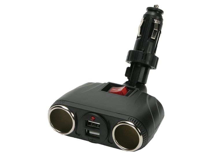 All-ride-Steckdose dual & 2 USB