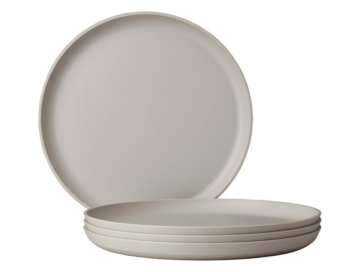Mepal Silueta 260 mm Set von 4 Essteller - White