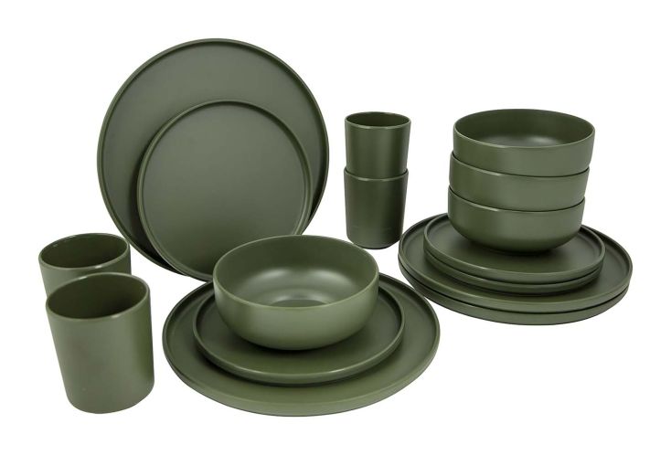 Bo-Camp Industrial Patom 16-teiliges Geschirrset - Green