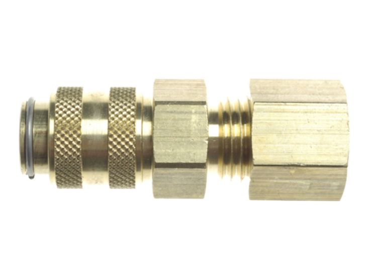 Gimeg 6/8 X 8mm glad snelkoppeling