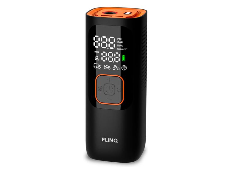 FlinQ Tragbarer Luftkompressor - Black/Orange