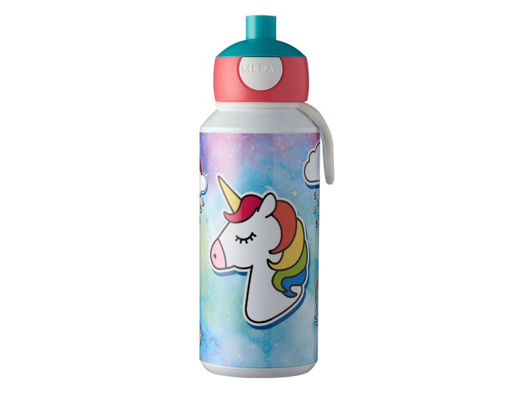 Mepal Pop-Up Campus 400 ml waterfles - Unicorn