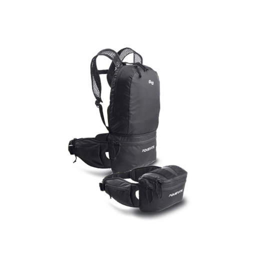 Advenate Infinity Rucksack und Hüfttasche - Schwarz