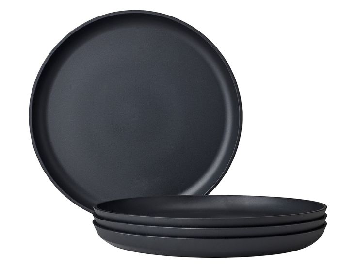 Mepal Silueta 230 mm Set von 4 Frühstücksteller - Black