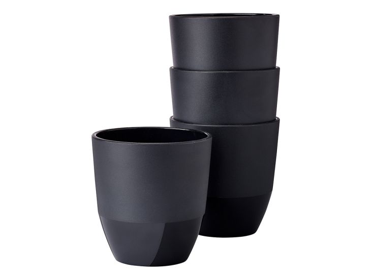 Mepal Silueta 200 ml Set von 4 Becher - Black