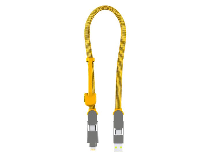 inCharge XL 30 cm Ladekabel - Yellow