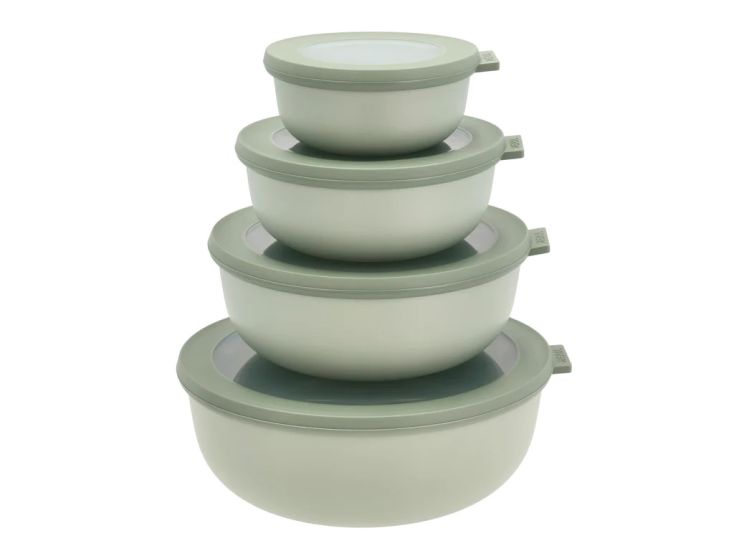 Mepal Cirqula 4er-Set runder Frischhaltedosen - Green