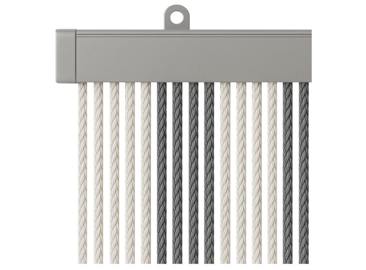 Arisol Kordelvorhang 190 x 60 - Anthracite/Grey