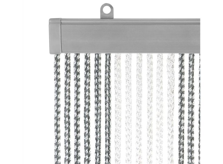 Arisol Kordelvorhang 190 x 60 cm - White/Grey