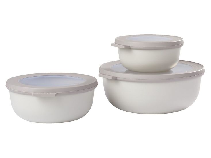 Mepal Cirqula 3-teilige Set runde Frischhaltedosen - White