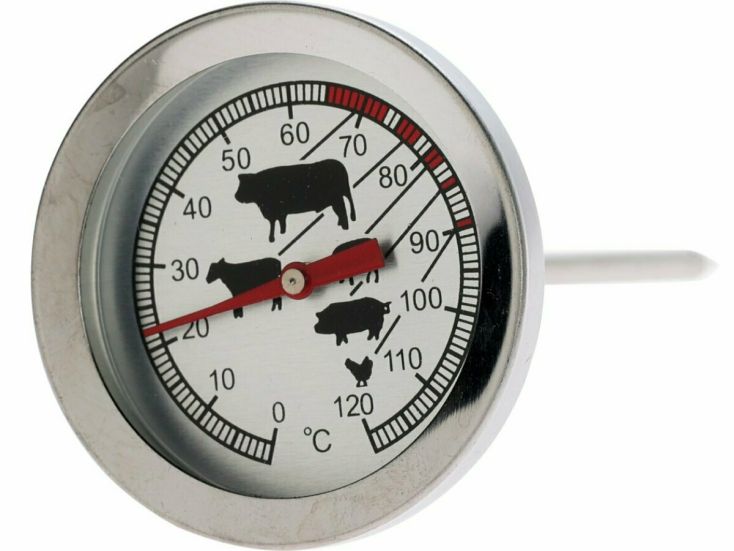 BBQ-Fleischthermometer aus rostfreiem Stahl