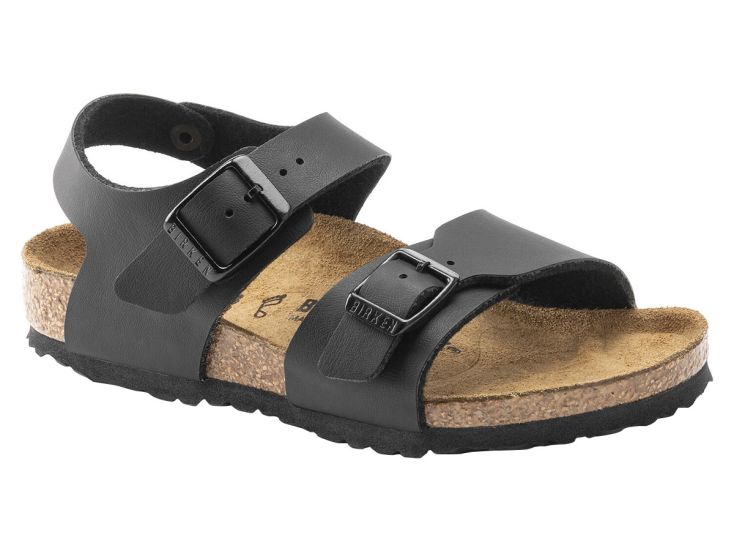 Birkenstock New York BF Black schmale Kindersandalen