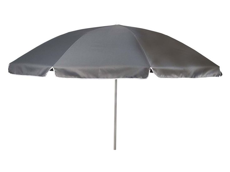 Bo-Camp Ø 200 cm Sonnenschirm mit schwenkbarem Arm - Grey