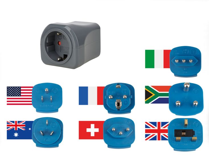 Brennenstuhl Reisestecker-Set - Geeignet für 7 Länder