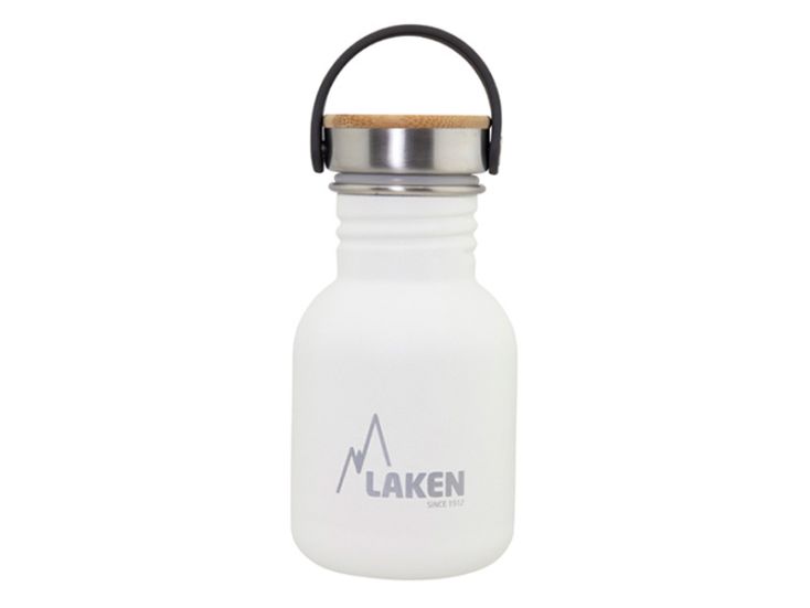 Laken Basic Bamboo 350ml Trinkflasche - White