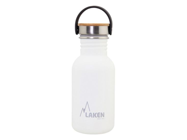 Laken Basic Bamboo 500ml Trinkflasche - White