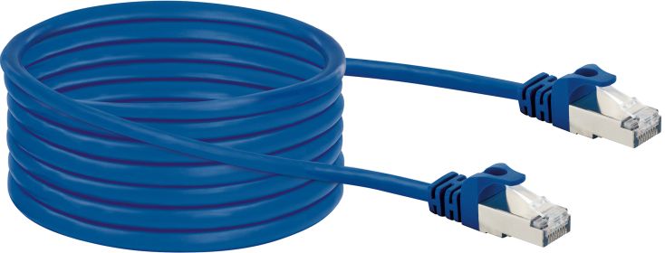 Schwaiger 5 meter blauer CAT8 Netzwerkkabel