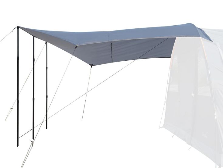 Skandika Spirit 390 x 400 cm Sonnensegel mit Teleskopstangen