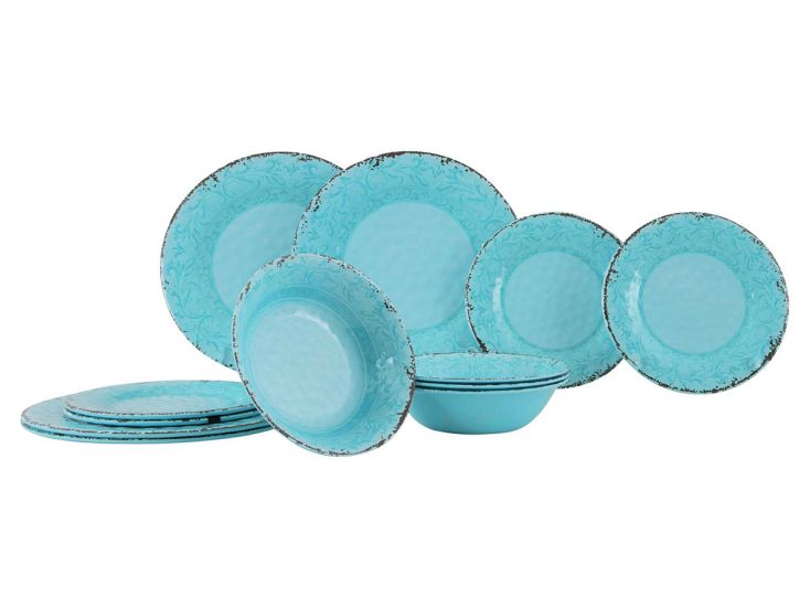 Gimex Stone Line 12-teiliges Geschirrset - Opal