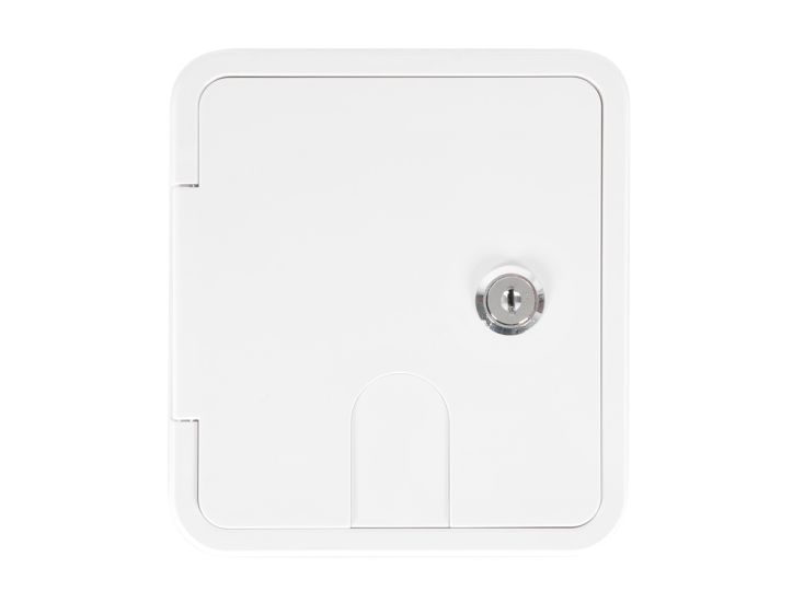 Carbest Serviceklappe mit Schloss 107x122mm - white