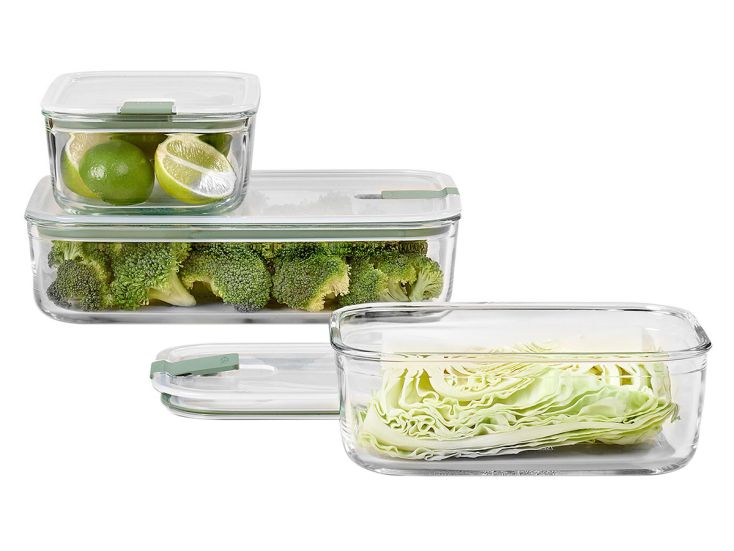 Mepal EasyClip Glas 3-teiliges Set XL Aufbewahrungsboxen - Green