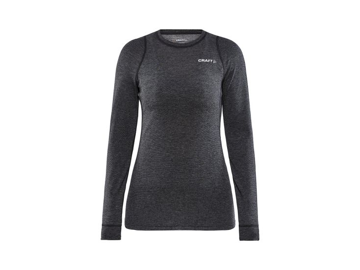Craft Core Wollshirt Merino Damen - Black Melange