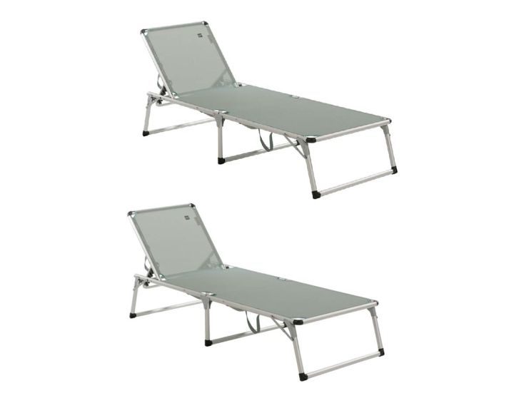 Travellife Como set van 2 ligbedden - Gentle Green